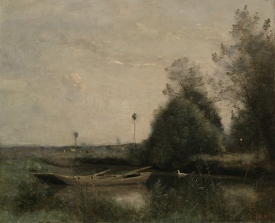 Ein Teich in Mortain, ca. 1860-70 von Jean Baptiste Camille Corot